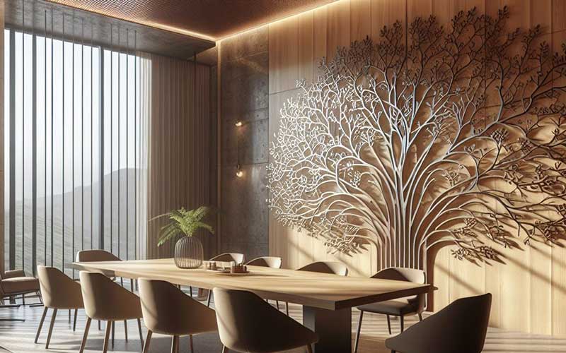 selecting metal wall art for dining room