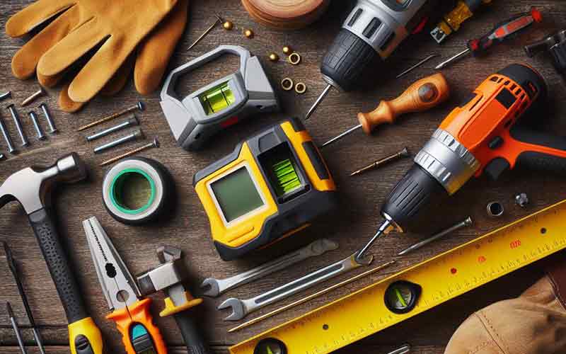 The tools you for installation and hanging metal art on walls