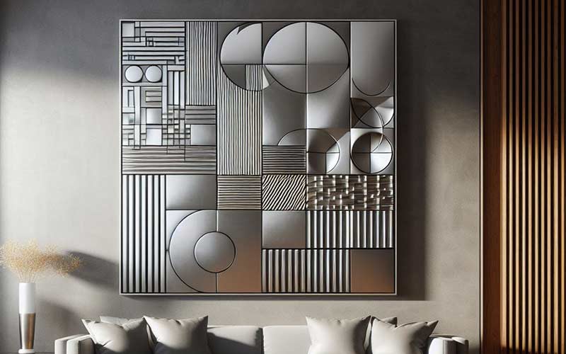 Stunning wall art made from titanium