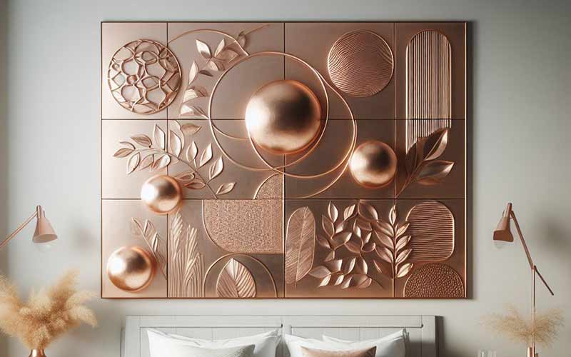 Stunning wall copper art design for walls