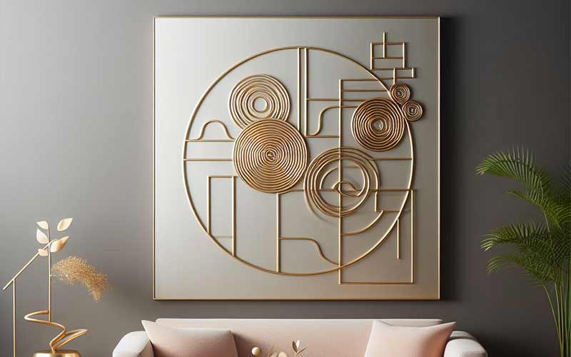 Brass masterpiece for living room