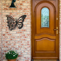 Floral Monarch Butterfly Metal Wall Art for Beauty Rooms - Image 6