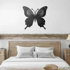 Alternative view of Patterned Swallowtail Butterfly Metal Wall Art