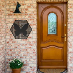 Minimalist Polygon Butterfly Metal Wall Art - Image 7