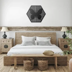 Minimalist Polygon Butterfly Metal Wall Art - Image 5