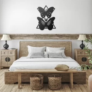 Alternative view of Triangle Butterfly Metal Wall Art