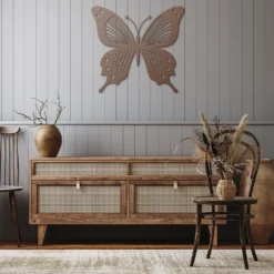 Patterned Swallowtail Butterfly Metal Wall Art - Image 7