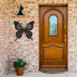 Patterned Swallowtail Butterfly Metal Wall Art - Image 5