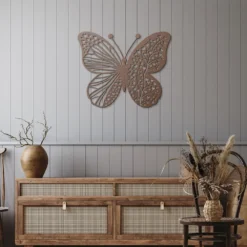 Heart-inspired Butterfly Metal Wall Art - Image 8