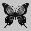 Patterned Swallowtail Butterfly Metal Wall Art decor for outside or indoor