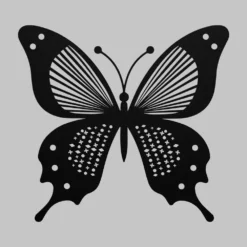 Patterned Swallowtail Butterfly Metal Wall Art decor for outside or indoor