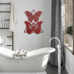 Triangle Butterfly Metal Wall Art - Image 5
