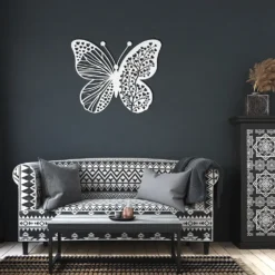 White in a dark living room