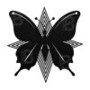 Star butterfly metal wall art