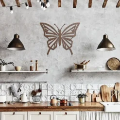 Abstract Butterfly Metallic Wall Art - Image 7