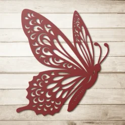 Alternative view of Large Metal Butterfly Yard Art