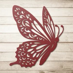Alternative view of Large Metal Butterfly Yard Art