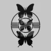Modern Silhouette Metal Butterfly Wall Hanging Art for indoor and outdoor