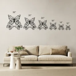 3-Set Metal Butterflies Fence & Wall Decor for Outdoor and Indoor Use - Image 8