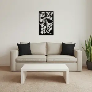 Alternative view of Organic Flow Abstract Metal Wall Art