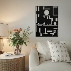 Alternative view of 20th-Century Abstract Geometric Metal Wall Art