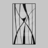 Intersecting rhythms minimalist metal wall art
