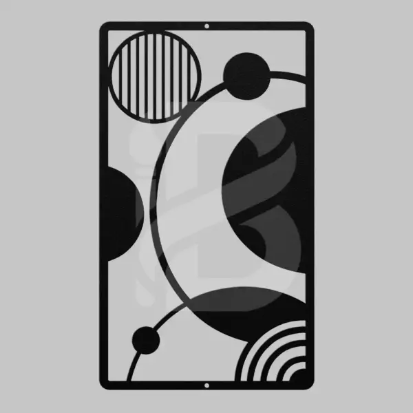 Modern Minimalistic Abstract Geometric Metal Wall Art