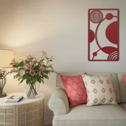 Modern Minimalistic Abstract Geometric Metal Wall Art - Image 3