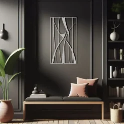 Intersecting Rhythms Minimalist Metal Wall Art - Image 5