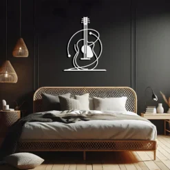 Acoustic Abstract Guitar Metal Wall Art - Image 6