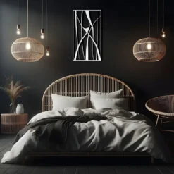 Intersecting Rhythms Minimalist Metal Wall Art - Image 3