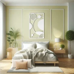 Modern Minimalistic Abstract Geometric Metal Wall Art - Image 4