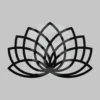 Abstract Geometric Lotus Blossom Metal Art