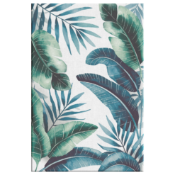 Tropical Leaves Canvas Wall Art – Vertical Botanical Print for Home & Office - Image 3