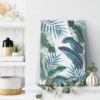 Tropical Leaves Canvas Wall Art – Vertical Botanical Print for Home & Office