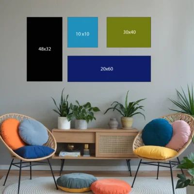 Canvas sizes guide-standard, custom and specialized dimensions for home and office decor