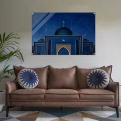 Geometric mosque wall art sitting room