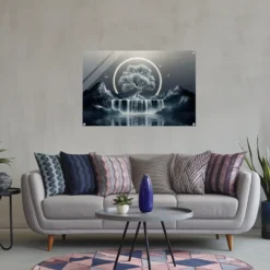 Mystical Ring & Waterfall Acrylic Wall Art Print - Image 6