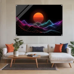 Large display in modern living room