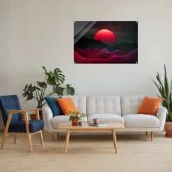 Contemporary sitting room display