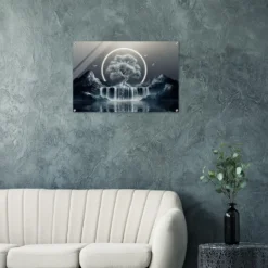 Mystical Ring & Waterfall Acrylic Wall Art Print - Image 8