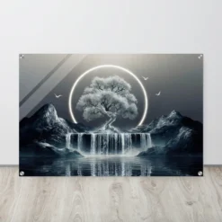 Mystical Ring & Waterfall Acrylic Wall Art Print