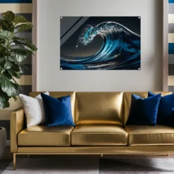 Ocean wave Lounge room wall decor