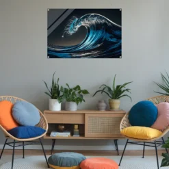 Dynamic Ocean Wave Curl Acrylic Wall Art - Image 5