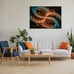 Large Galaxy Vortex Metal Print Wall Decor - Image 8
