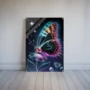 Luminescent Butterfly Acrylic Print Wall Art-vertical orientation