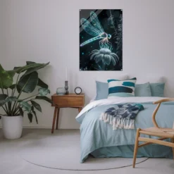 Sleeping room wall decor-dragonfly print