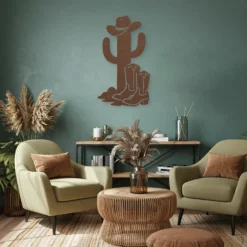 Brown display in living room