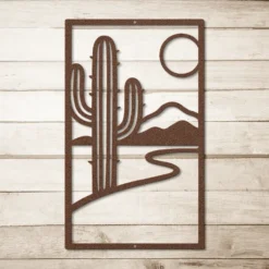 Contemporary Abstract Desert Metal Wall Art - Image 8