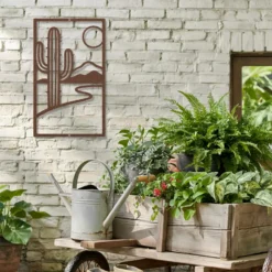 Contemporary Abstract Desert Metal Wall Art - Image 5